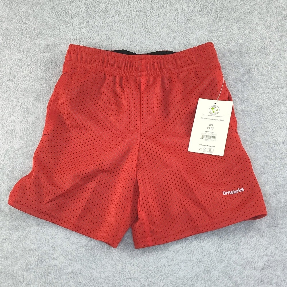 Athletic Works Shorts Mens‎ XS 4-5 Red Drawstring Pockets Comfortable NEW